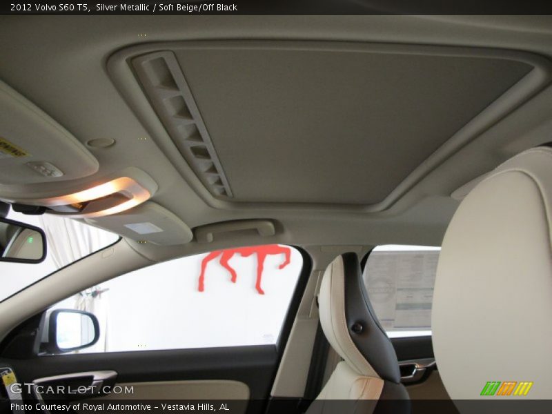 Silver Metallic / Soft Beige/Off Black 2012 Volvo S60 T5