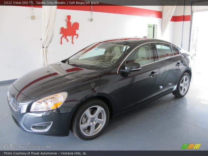Saville Grey Metallic / Soft Beige/Off Black 2012 Volvo S60 T5