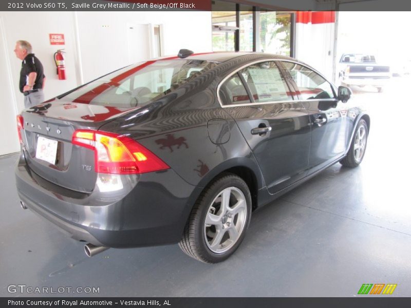 Saville Grey Metallic / Soft Beige/Off Black 2012 Volvo S60 T5