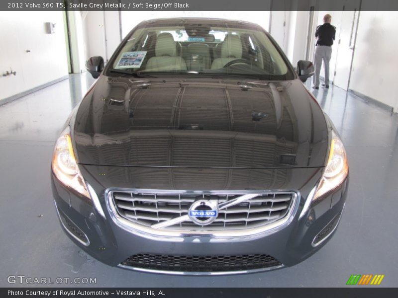 Saville Grey Metallic / Soft Beige/Off Black 2012 Volvo S60 T5
