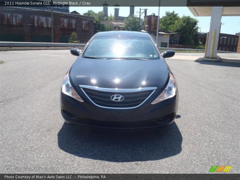 Midnight Black / Gray 2011 Hyundai Sonata GLS