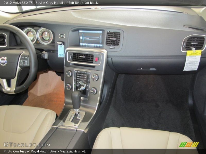 Saville Grey Metallic / Soft Beige/Off Black 2012 Volvo S60 T5