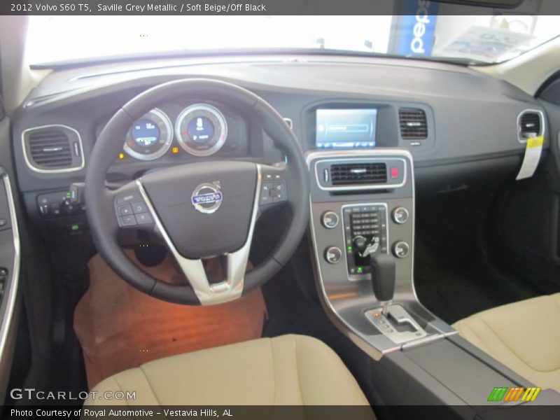 Saville Grey Metallic / Soft Beige/Off Black 2012 Volvo S60 T5