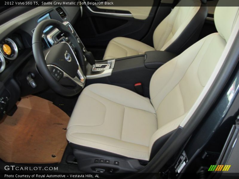 Saville Grey Metallic / Soft Beige/Off Black 2012 Volvo S60 T5