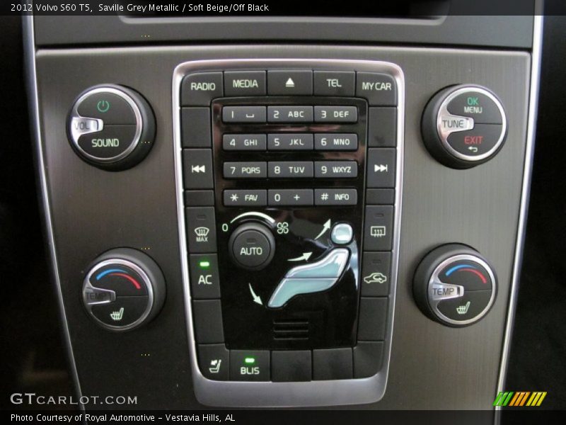 Saville Grey Metallic / Soft Beige/Off Black 2012 Volvo S60 T5
