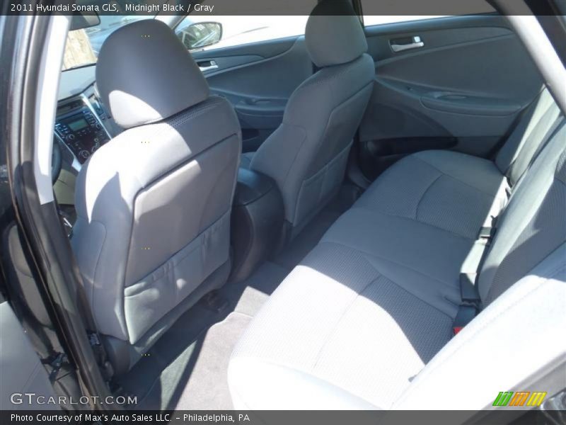 Midnight Black / Gray 2011 Hyundai Sonata GLS