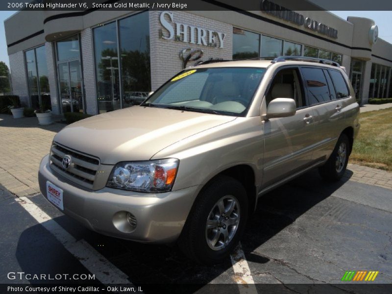 Sonora Gold Metallic / Ivory Beige 2006 Toyota Highlander V6
