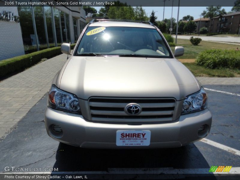 Sonora Gold Metallic / Ivory Beige 2006 Toyota Highlander V6