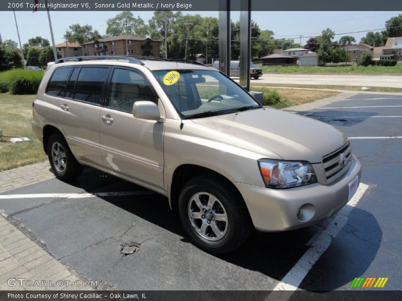 Sonora Gold Metallic / Ivory Beige 2006 Toyota Highlander V6