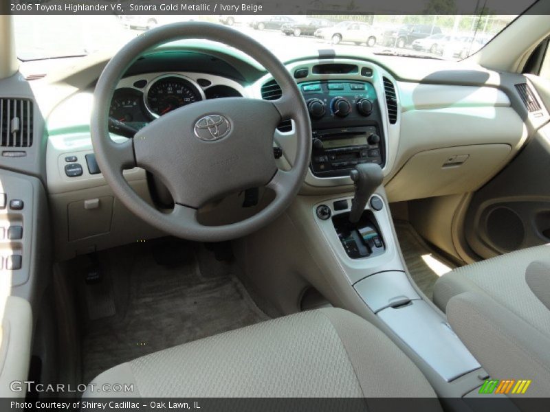 Sonora Gold Metallic / Ivory Beige 2006 Toyota Highlander V6