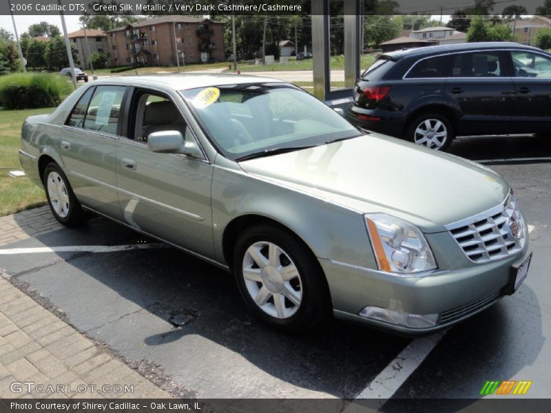 Green Silk Metallic / Very Dark Cashmere/Cashmere 2006 Cadillac DTS