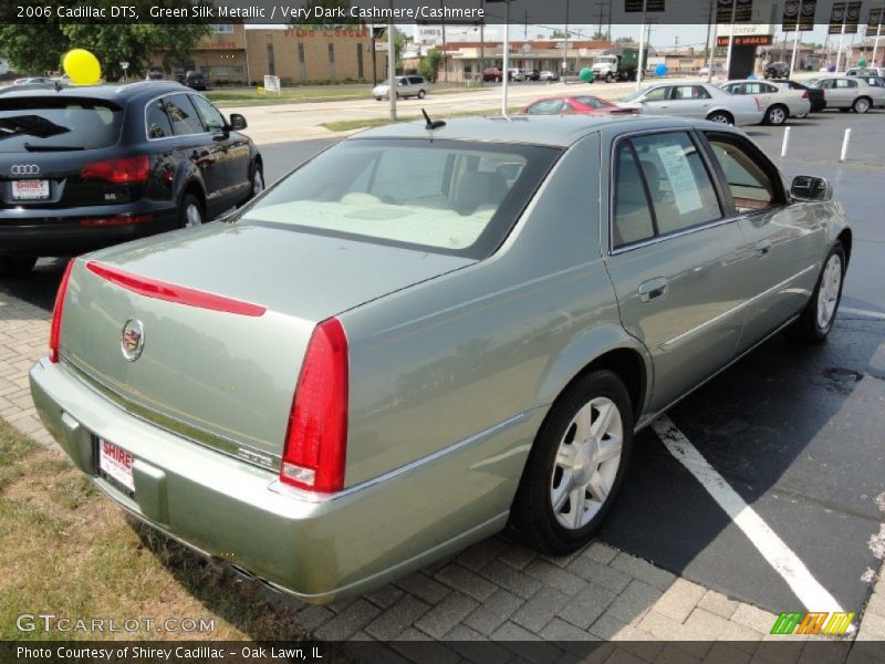 Green Silk Metallic / Very Dark Cashmere/Cashmere 2006 Cadillac DTS