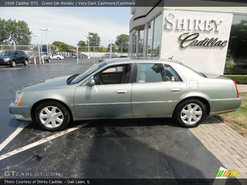 Green Silk Metallic / Very Dark Cashmere/Cashmere 2006 Cadillac DTS