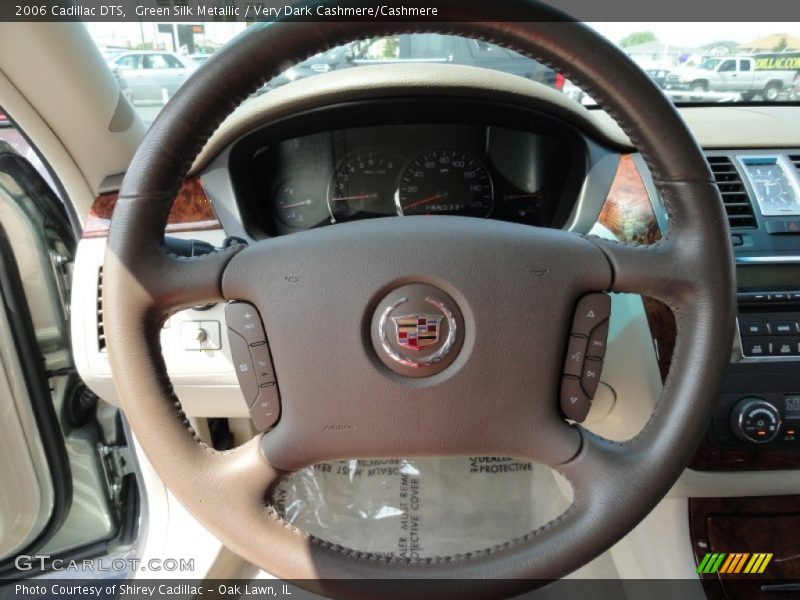 Green Silk Metallic / Very Dark Cashmere/Cashmere 2006 Cadillac DTS