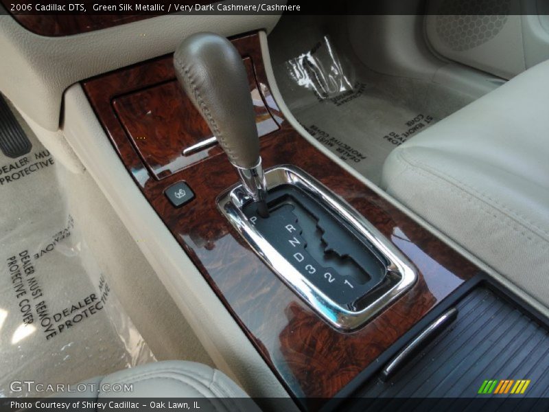 Green Silk Metallic / Very Dark Cashmere/Cashmere 2006 Cadillac DTS