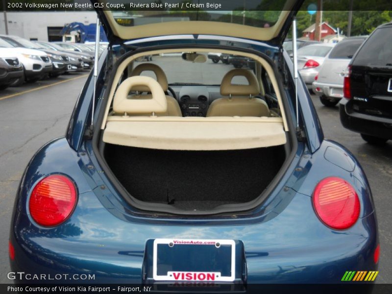 Riviera Blue Pearl / Cream Beige 2002 Volkswagen New Beetle GLS Coupe