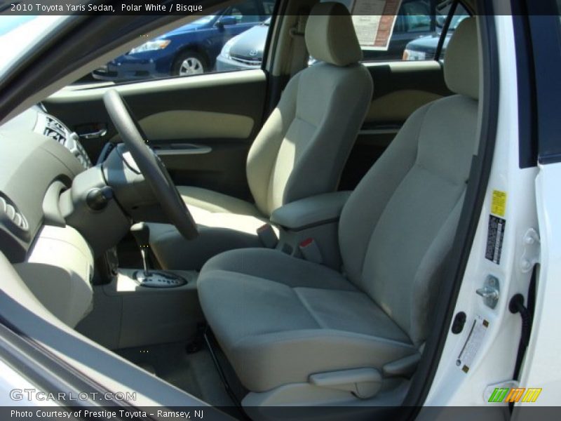 Polar White / Bisque 2010 Toyota Yaris Sedan
