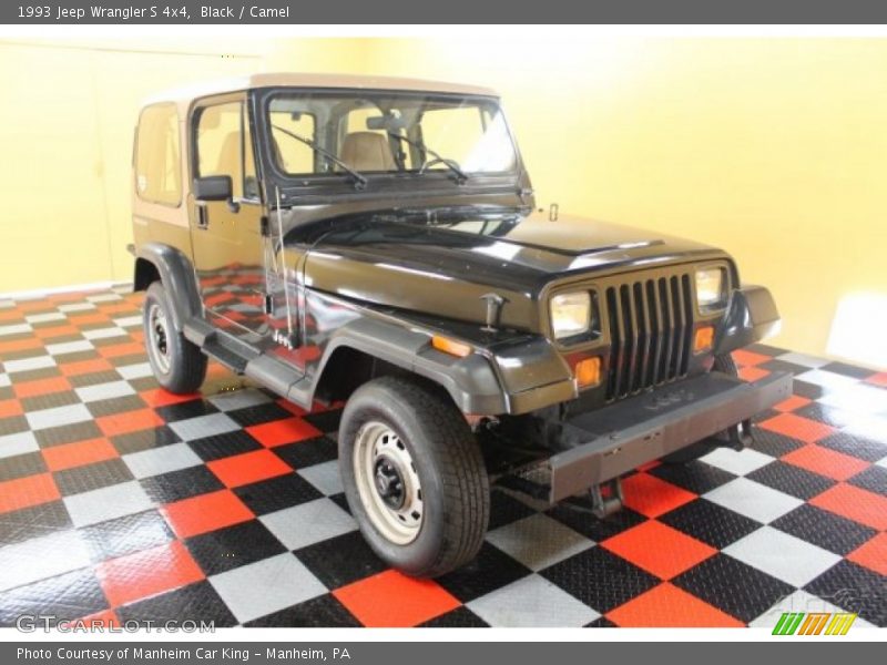 Black / Camel 1993 Jeep Wrangler S 4x4