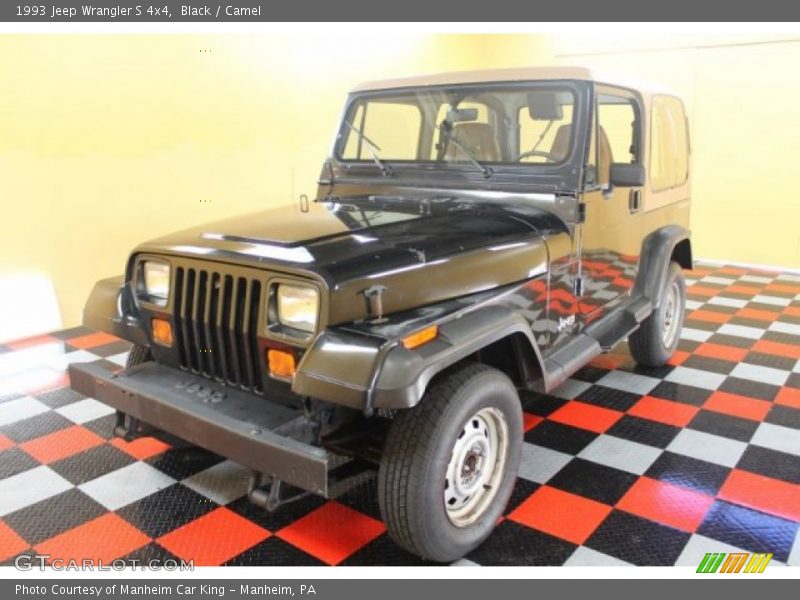 Black / Camel 1993 Jeep Wrangler S 4x4