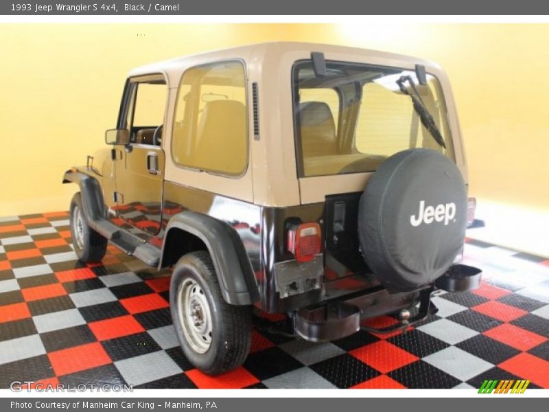 Black / Camel 1993 Jeep Wrangler S 4x4