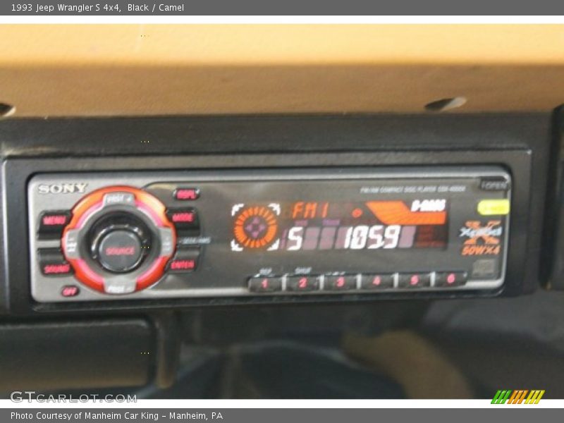 Black / Camel 1993 Jeep Wrangler S 4x4
