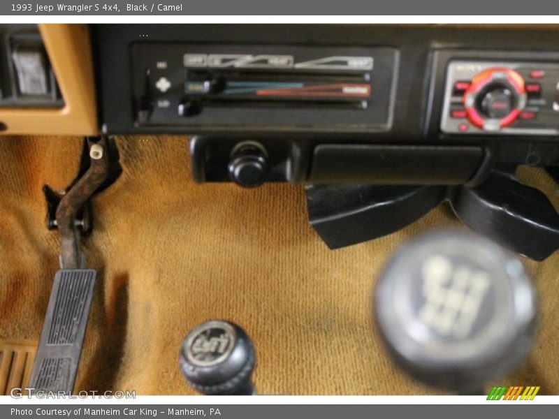 Black / Camel 1993 Jeep Wrangler S 4x4