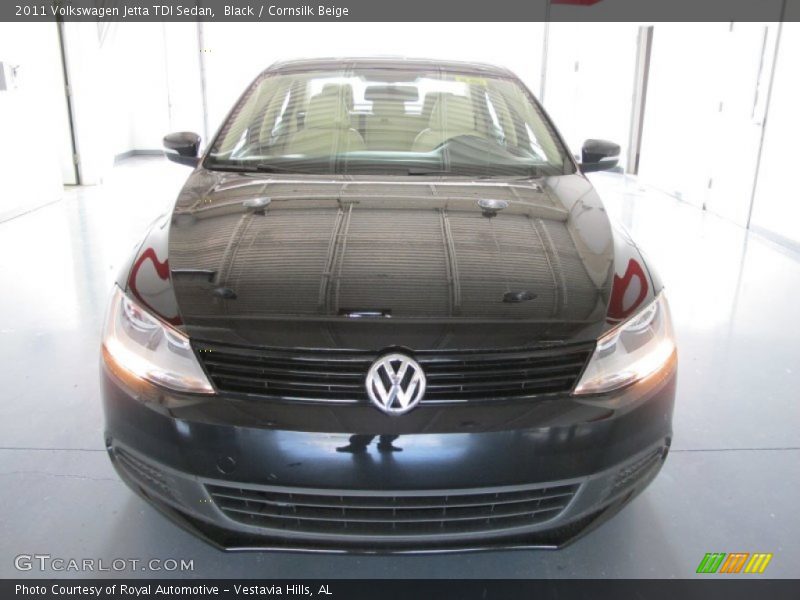 Black / Cornsilk Beige 2011 Volkswagen Jetta TDI Sedan