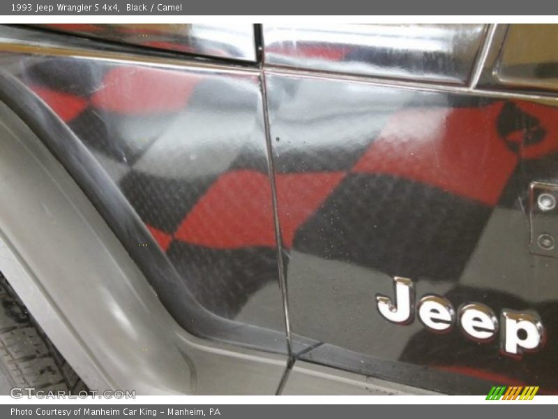 Black / Camel 1993 Jeep Wrangler S 4x4