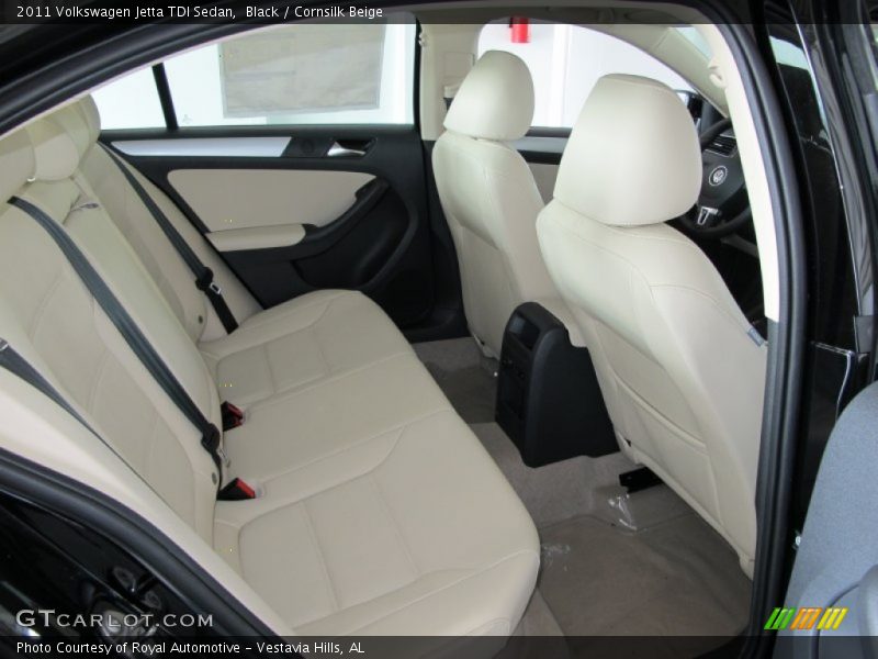 Black / Cornsilk Beige 2011 Volkswagen Jetta TDI Sedan
