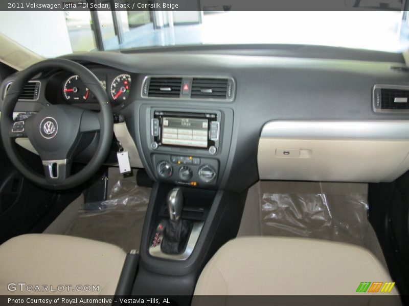 Black / Cornsilk Beige 2011 Volkswagen Jetta TDI Sedan