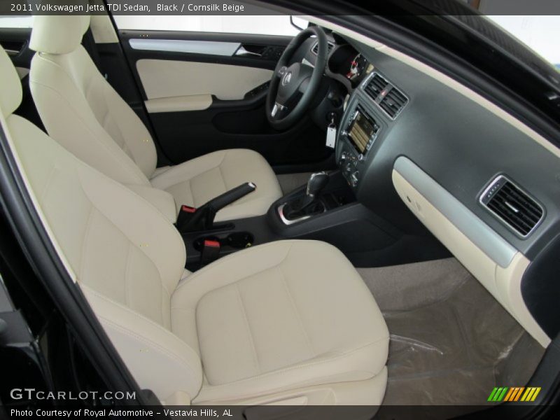 Black / Cornsilk Beige 2011 Volkswagen Jetta TDI Sedan
