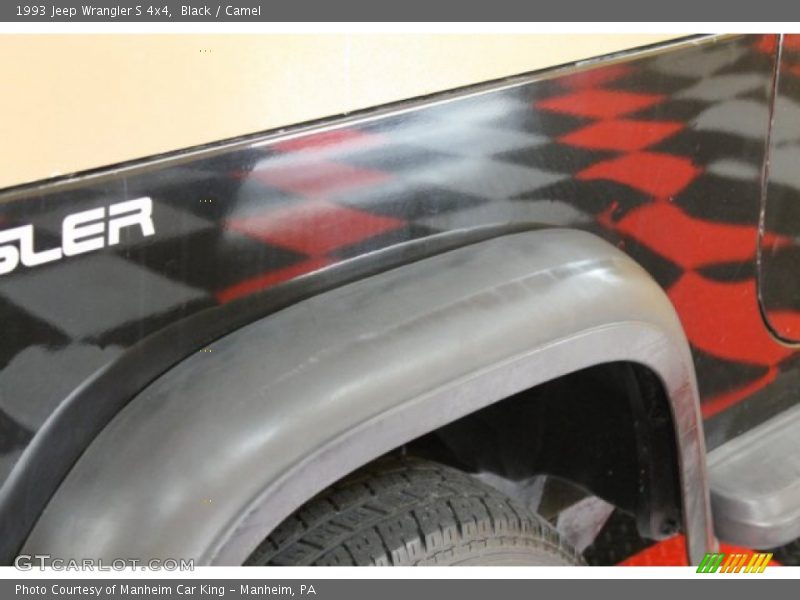 Black / Camel 1993 Jeep Wrangler S 4x4
