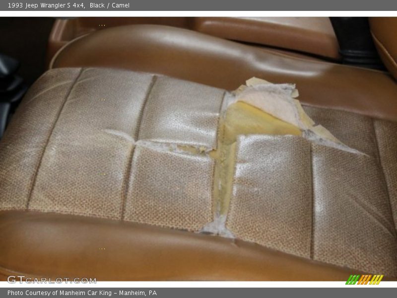 Black / Camel 1993 Jeep Wrangler S 4x4