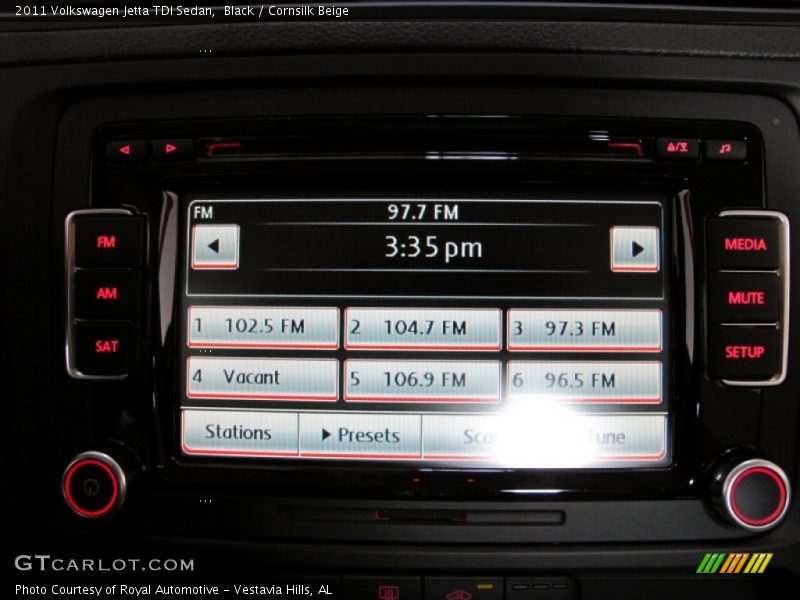 Black / Cornsilk Beige 2011 Volkswagen Jetta TDI Sedan