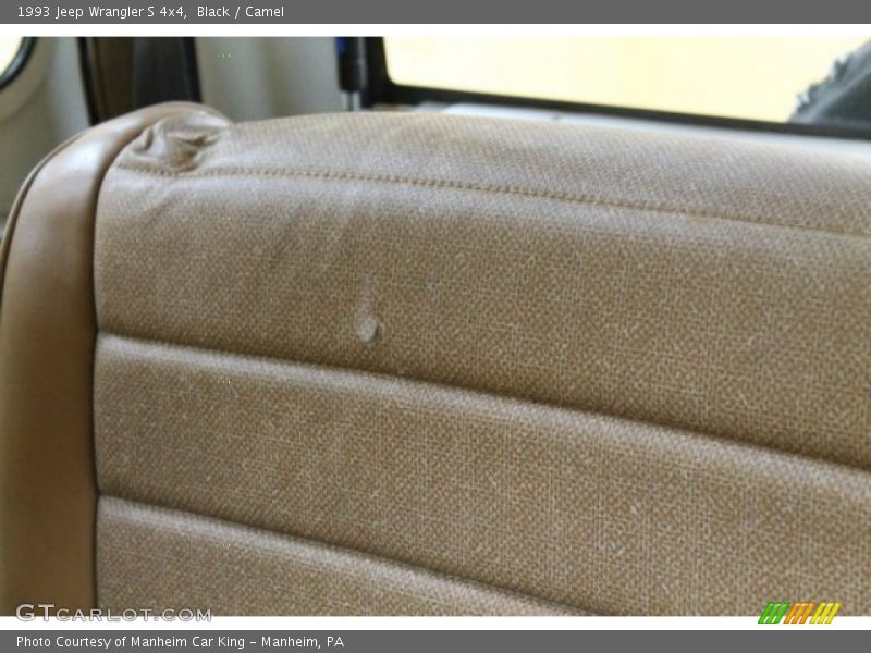 Black / Camel 1993 Jeep Wrangler S 4x4