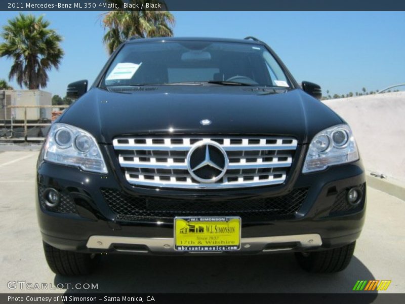 Black / Black 2011 Mercedes-Benz ML 350 4Matic