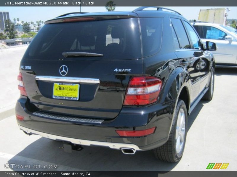 Black / Black 2011 Mercedes-Benz ML 350 4Matic