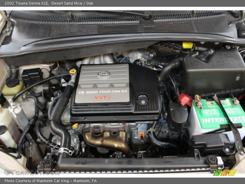 Desert Sand Mica / Oak 2002 Toyota Sienna XLE