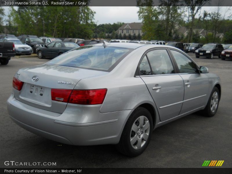 Radiant Silver / Gray 2010 Hyundai Sonata GLS