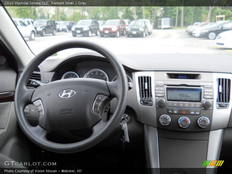 Radiant Silver / Gray 2010 Hyundai Sonata GLS