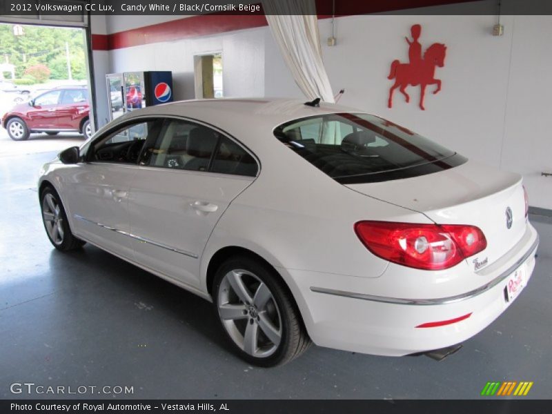 Candy White / Black/Cornsilk Beige 2012 Volkswagen CC Lux