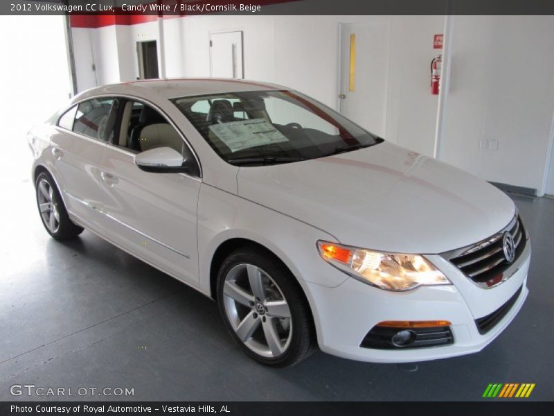 Candy White / Black/Cornsilk Beige 2012 Volkswagen CC Lux