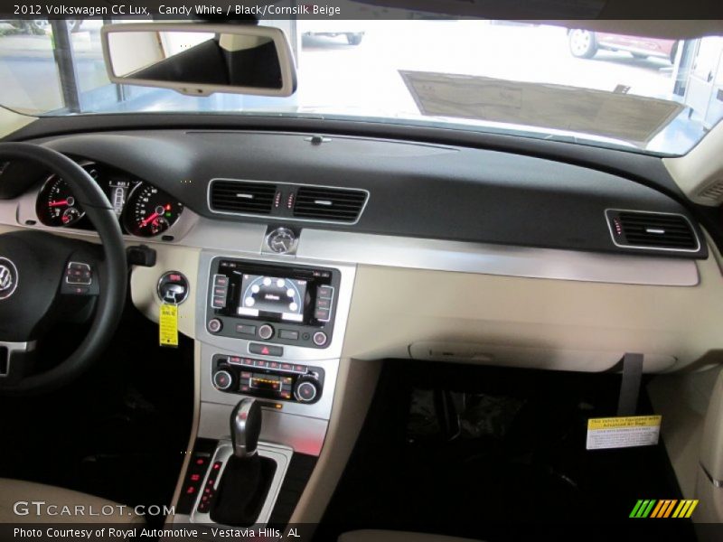 Candy White / Black/Cornsilk Beige 2012 Volkswagen CC Lux