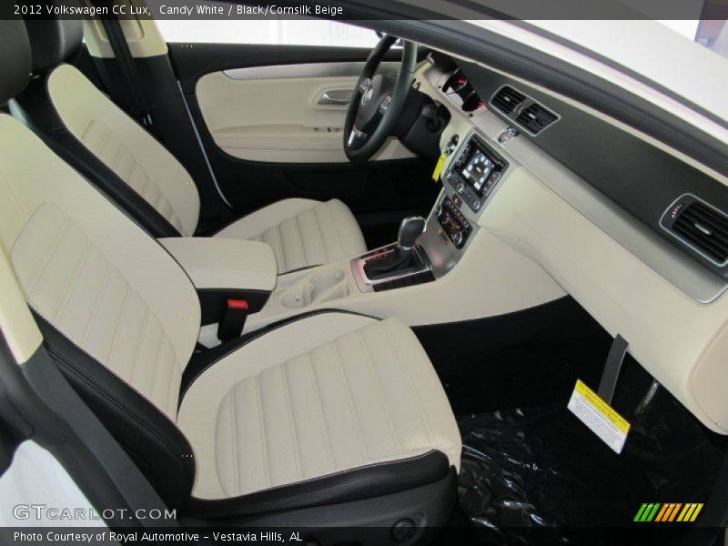Candy White / Black/Cornsilk Beige 2012 Volkswagen CC Lux