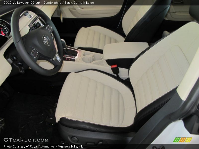 Candy White / Black/Cornsilk Beige 2012 Volkswagen CC Lux