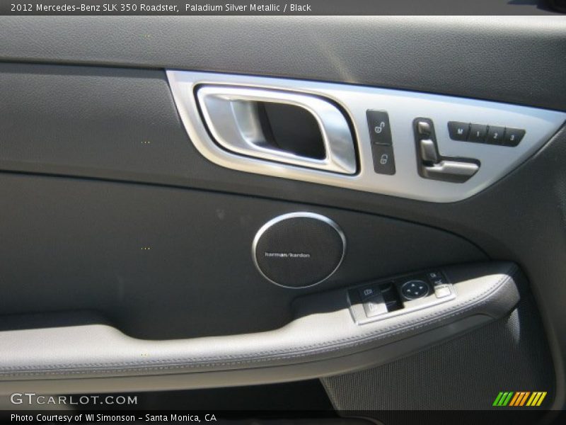 Paladium Silver Metallic / Black 2012 Mercedes-Benz SLK 350 Roadster