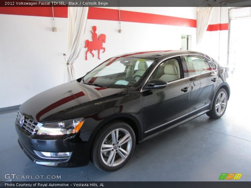 Black / Cornsilk Beige 2012 Volkswagen Passat TDI SEL