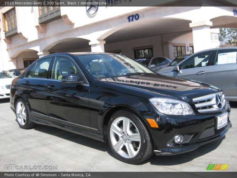Black / Almond/Mocha 2010 Mercedes-Benz C 300 Sport