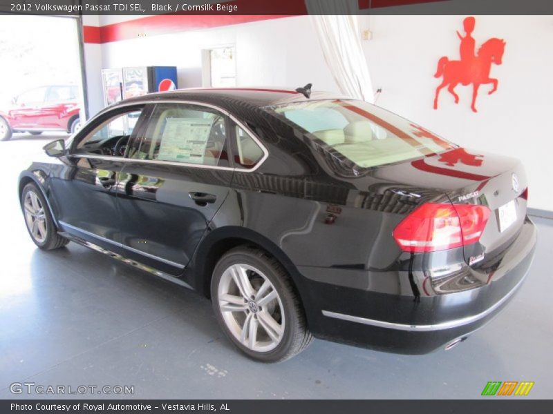 Black / Cornsilk Beige 2012 Volkswagen Passat TDI SEL