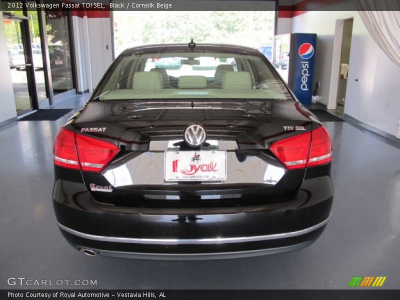 Black / Cornsilk Beige 2012 Volkswagen Passat TDI SEL